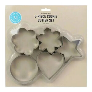 Martha Stewart 5 Piece Stainless Steel Cookie Cutter Set